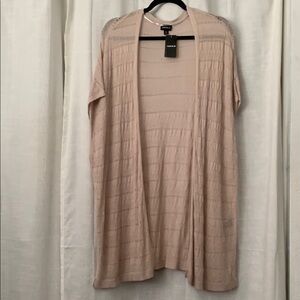 TORRID short sleeve Mushroom color kimono cardigan sz 1/2